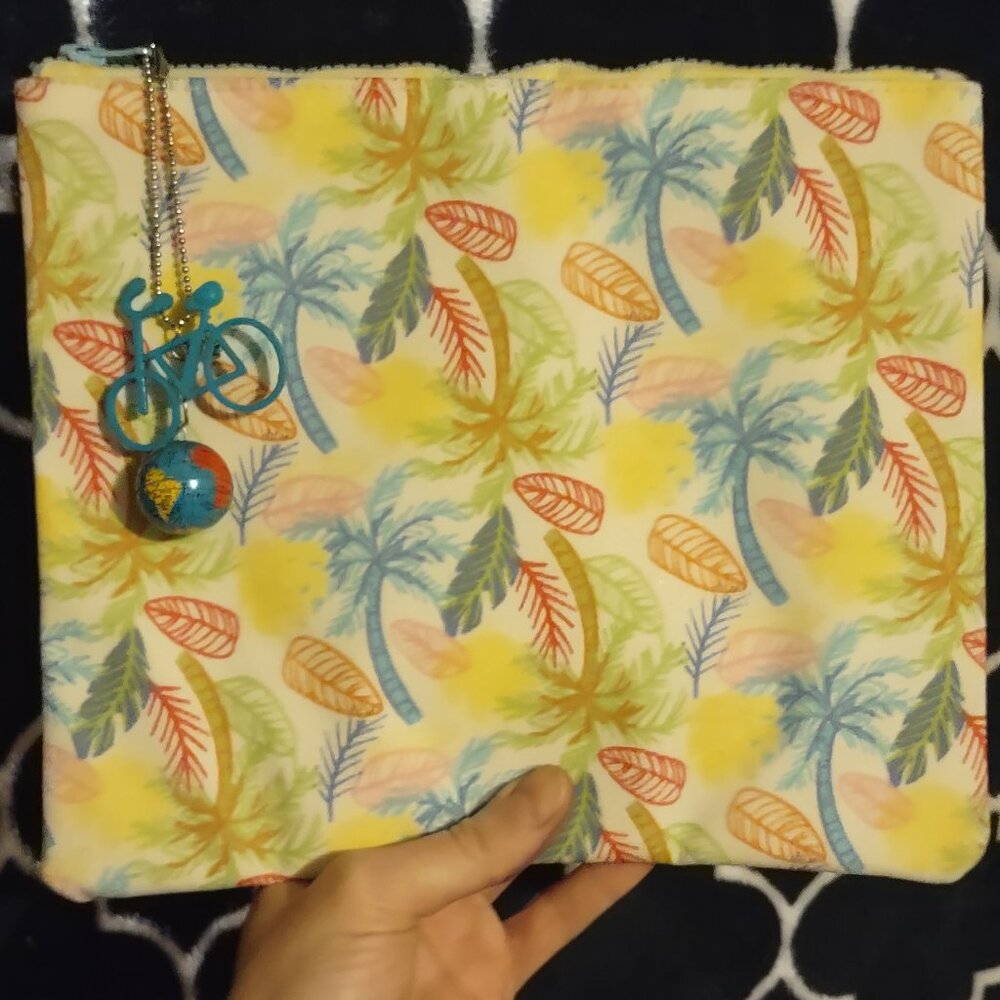 Tropical Palm Tree Pineapple Jet Setter Travel Tablet Clutch